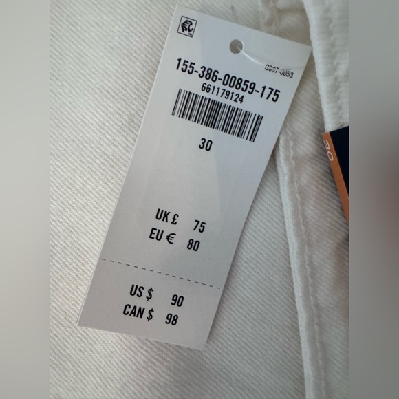 Abercrombie & Fitch White Wide-Leg Jeans - Picture 7 of 11